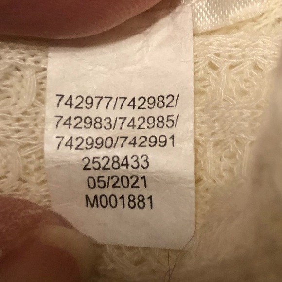 24/7 Maurice’s Womens Soft Wayside Waffle Knot Ecru/Cream Tunic Size Small - Picture 13 of 13